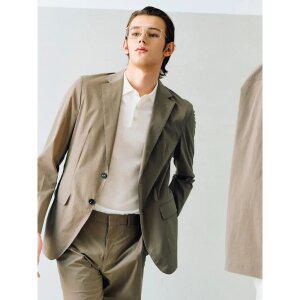 [로가디스] [SMART SETUP] 경량 나일론 스트레치 솔리드 셋업 재킷  베이지 (RY5411P7