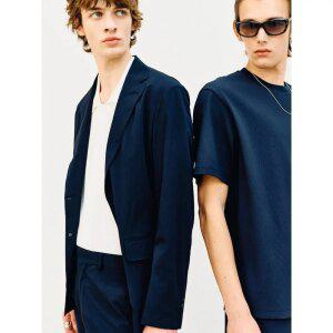 [로가디스] [SMART SETUP] 경량 나일론 스트레치 솔리드 셋업 재킷  네이비 (RY5411P7