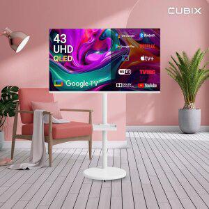 무빙큐빅스 삼탠바이미 43인치 QLED 4K UHD TV 화이트에디션 구글 스마트티비 스탠바이