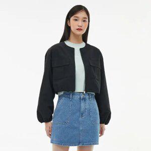 라운드넥 크랍집업 점퍼 AQ1WZ269