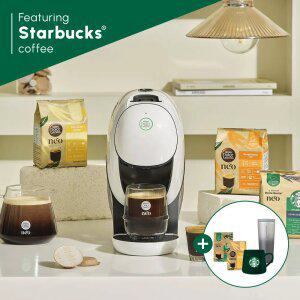 [10%+굿즈]돌체구스토 네오 카페 커피머신+ 스타벅스 캡슐커피 12P(+웬디텀블러+네오랜