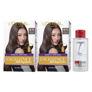 로레알파리 엑셀랑스 애쉬 슈프림 염모제 2개 + 랜덤 제품 100ml