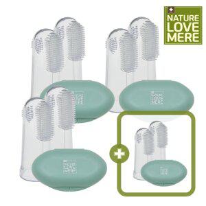 네이쳐러브메레 아기 실리콘 칫솔 2개+2개+2개 [GIFT] 손가락 칫솔 2개, 총 8개