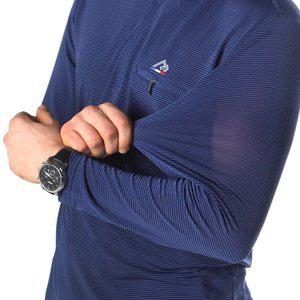 모렉스 여름 남자 쿨 아이스 스판 긴팔 집업 등산 티 기능성 작업복 상의 티셔츠 77