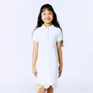 [지오다노주니어] 03463205 여아 코튼/라이크라 피케 자수 원피스