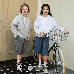 [지오다노주니어] 03105522 나일론 미들렝스 카고 반바지