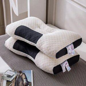 목이 편한 낮은 경추베개 거북목 일자목 솜 베개