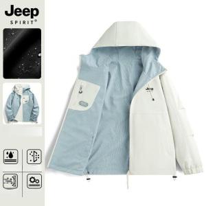 JEEP SPIRIT 여성용 2025년 봄과 가을 신제품 아웃도어 소형 방풍 양면 재킷