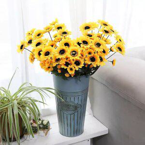 인테리어 고급 조화 성묘 산소 꽃 장식 부케 꽃다발 9대 해바라기