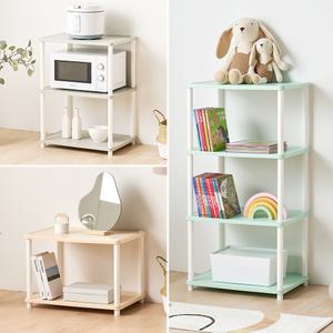 [자체생산]조립식 데일리 플라스틱 진열장 2단3단4단 다용도선반/렌지대/주방수납장/장