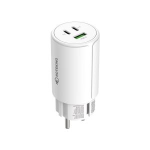 NOTEKING GaN PPS QC4.0 PD3.0 65W 3포트 접지형 멀티 충전기 어댑터 NK-65GAN3