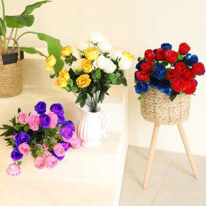 인테리어 장미 조화 부쉬 꽃다발 장식 성묘 산소 꽃 블리온로즈