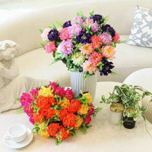 생화같은 성묘 조화 산소꽃 부케 인테리어 장식 그레이스국화