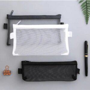 J2K 메쉬 필통 망사 파우치 학생 신학기 입학 학용품