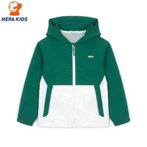 NEPA KIDS 네파키즈 공용 멜로우 블럭 후드 자켓 KKC0605