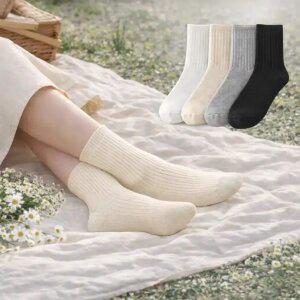 데일리 골지 중목 양말 국내생산 무지삭스 , 10켤