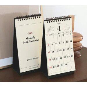 J2K 2026 심플 먼슬리 캘린더 데스크 탁상용 달력