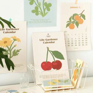 J2K 2026 빈티지 달력 인테리어 벽걸이 클래식 캘린더