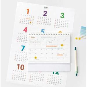 J2K 달력 세트 2026 탁상용 포스터 캘린더 스케줄러