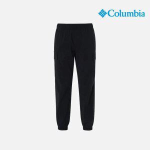 남성 우븐 카고 조거 팬츠_블랙 (C61-YMD801)