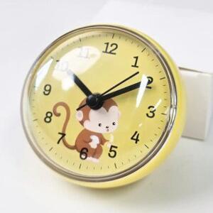 J2K 생활방수 벽시계 흡착 욕실용 무소음 화장실 주방