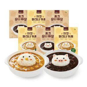 [내일도착] 키즈 치킨마크니카레 3개(5/29까지)+포크유니짜장 3개(12/16까지)