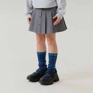 플리츠오비스커트(멜란지그레이)