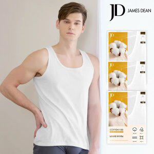 제임스딘 남자 순면100 런닝 3매세트 민소매 순면 메리야스