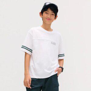 [오션스카이] [2color] 남아 소매 포인트 반팔티