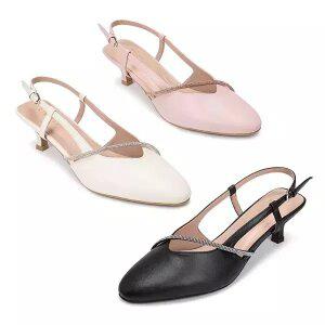 에스콰이아 여성 리엘 글리터 슬링백 FSHP657_659