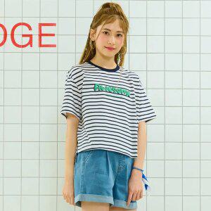 [오션스카이] [2color] 여아 스트라이프 반팔티