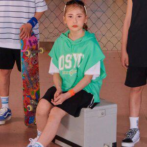 [오션스카이] [2color] 여아 후드 베스트