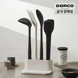 [즉할30%] 도루코 헤리콘 실리콘 키친툴 5종세트 (키친툴4종+거치대) /집들이선물/선물