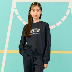 [오션스카이] [2color] 여아 레터링 그래픽 맨투맨