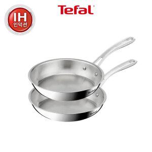 [테팔]인덕션 SS 퍼펙트 레지스트 프라이팬 2종(팬20+팬24)