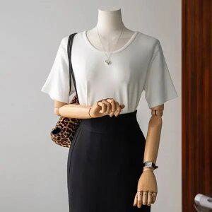 (안나앤모드) madeul_2 스판 모달 반팔탑[티셔츠DQQ52]