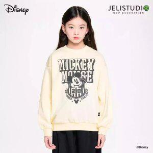 [디즈니]미키 마우스 엠블럼포인트맨투맨티셔츠