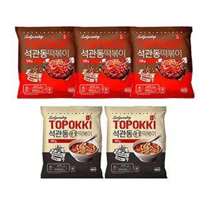 석관동 떡볶이 오리지널, 520g, 3개 + 국물떡볶이, 490g, 2개