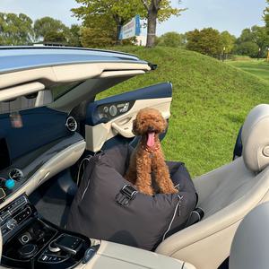 [오플] 핸드메이드 강아지카시트 스윗테일 딥그레이 ( 미디엄,라지)