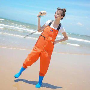 여자 낚시장화 가슴장화 해루질 갯벌 가슴장화