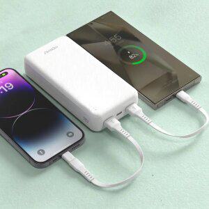 모디스 대용량보조배터리 20,000mAh C타입 USB 2대 동시충전