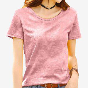 여성반팔티셔츠 베이직라운드티셔츠 여성티셔츠  55-100 3XL  토베나   S130T 라운드넥