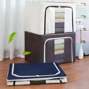 72L 대용량 리빙박스 옷정리 수납함 의류보관 정리박스 2개세트