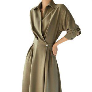 여성원피스 허리라인이 예쁜 원피스 55-99 토베나 S215R 카라원피스