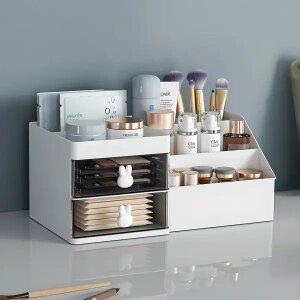 토끼손잡이 다용도 미니2단서랍 책상정리함 서랍형 칸막이 책상 수납 문구 케이스 화장