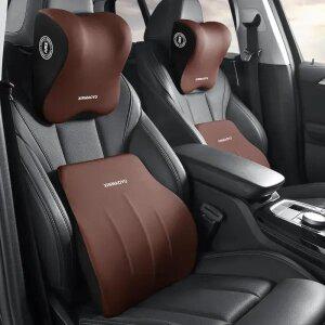 차량용목쿠션 목베개 목받침 메모리폼 헤드레스트 허리 사계절 공용 허리 패드