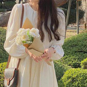 르안나 셔링 롱 원피스 여름 여성 데이트룩 롱원피스