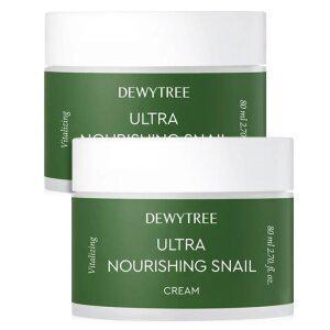 듀이트리 달팽이 스네일 80ml 2개 대용량 수분크림 탄력 영양 주름