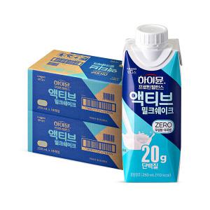 후디스 하이뮨 프로틴 액티브 밀크쉐이크 ZERO, 250ml, 18개, 2개