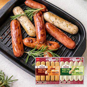 그릭슈바인 육즙가득 부어스트 소시지 275g 4팩 (스모크/바질)